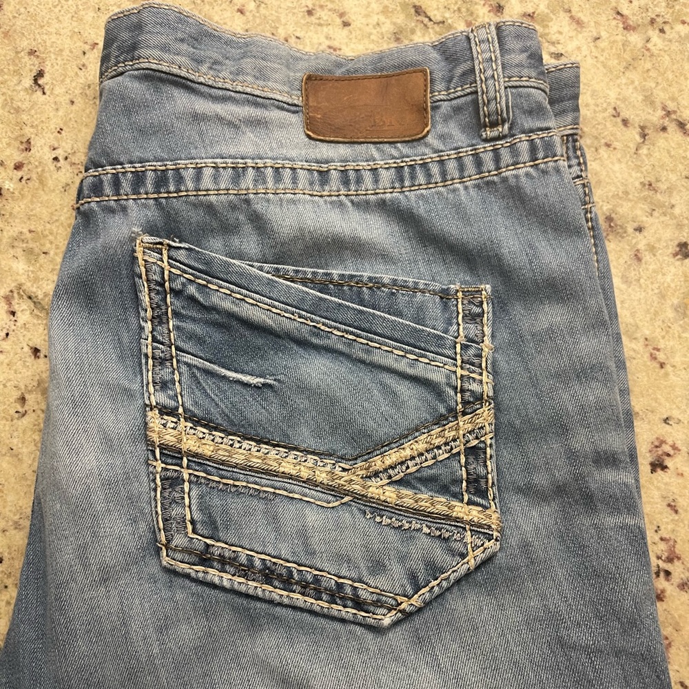 BKE MENS JEANS. 40R. BOOTLEG.